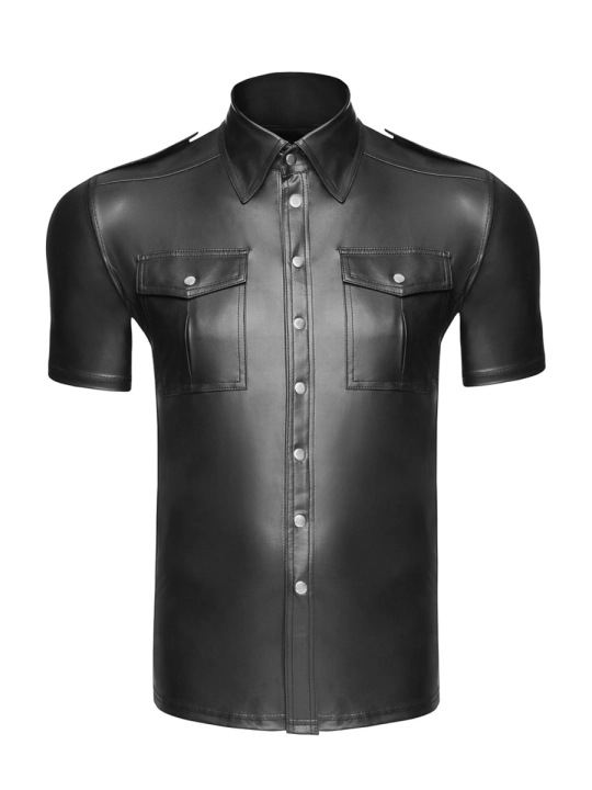 Schwarzes T-Shirt H011 von Noir Handmade