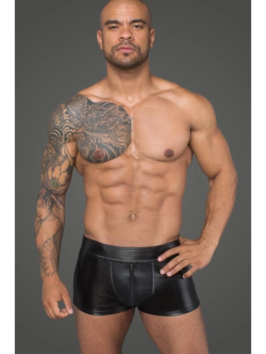 Shorts Aus Powerwetlook und 3d-Netz H058 von Noir Handmade Rebellious Collection