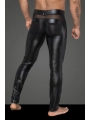 Powerwetlook-Longpants mit Einsätzen und Taschen Aus 3d-Netz H059 von Noir Handmade Rebellious Collection