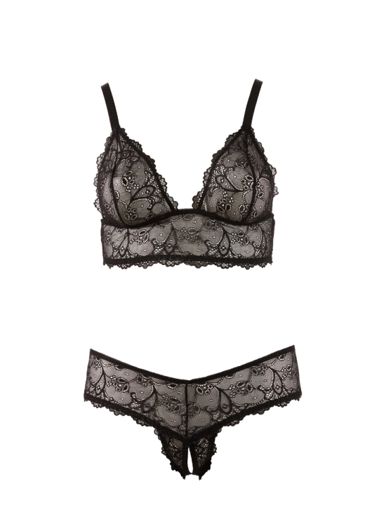 ♥ BH und offener ouvert G-String von Cottelli Collection ♥