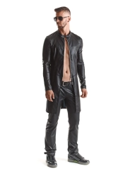 ♥ Herren Mantel Rmmario001 Schwarz von Regnes Fetish Planet ♥