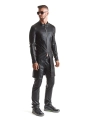 ♥ Herren Mantel Rmmario001 Schwarz von Regnes Fetish Planet ♥