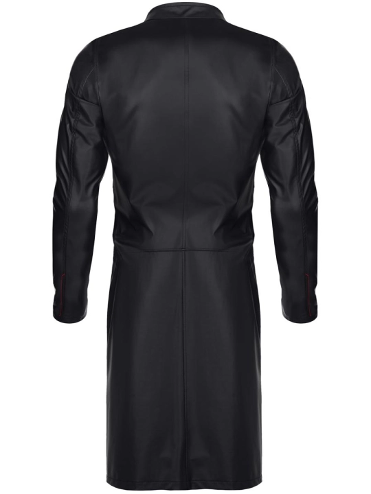 ♥ Herren Mantel Rmmario001 Schwarz von Regnes Fetish Planet ♥