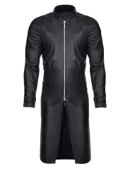 ♥ Herren Mantel Rmmario001 Schwarz von Regnes Fetish Planet ♥