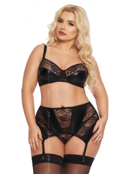 Terrylyn 3er Set schwarz-lila von LivCo Corsetti Fashion