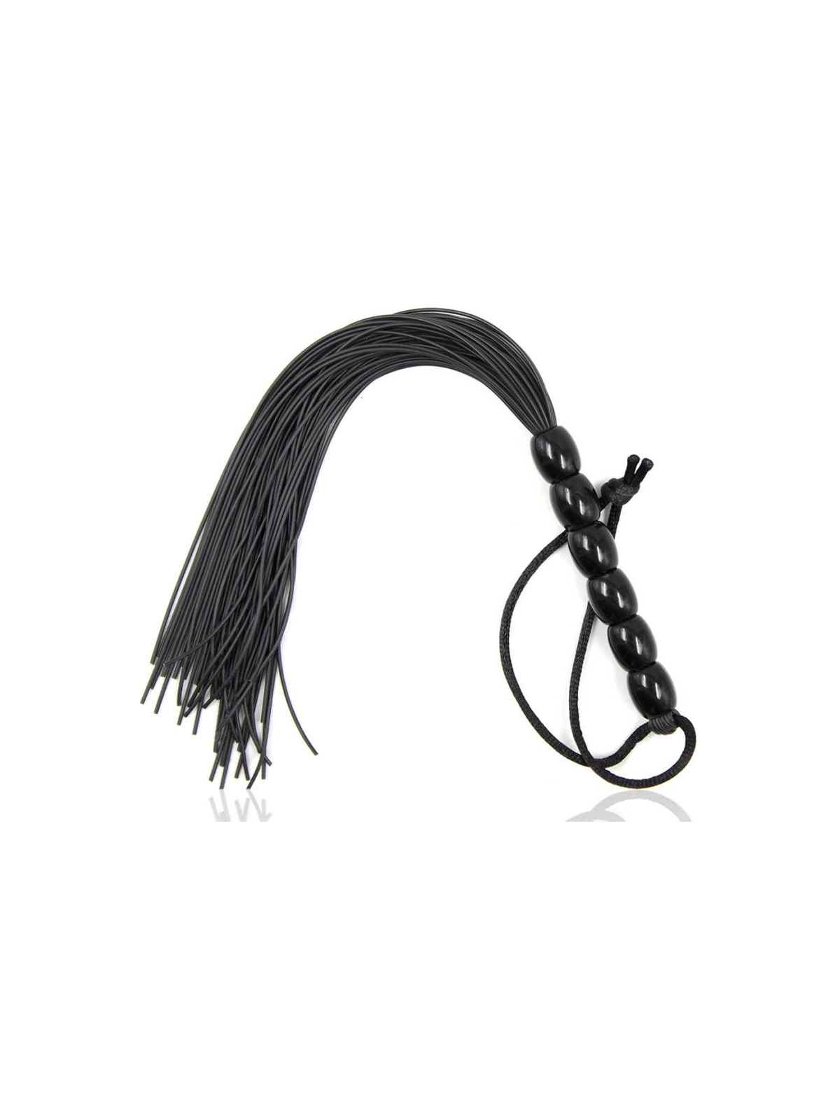 Gerippter Silikongriff Flogger 22 cm von Ohmama Fetish