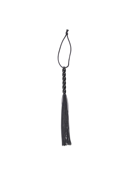 Gerippter Silikongriff Flogger 22 cm von Ohmama Fetish