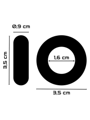 Super Flexibler und Widerstandsfähiger Penisring 3,5 cm Klar von Powering