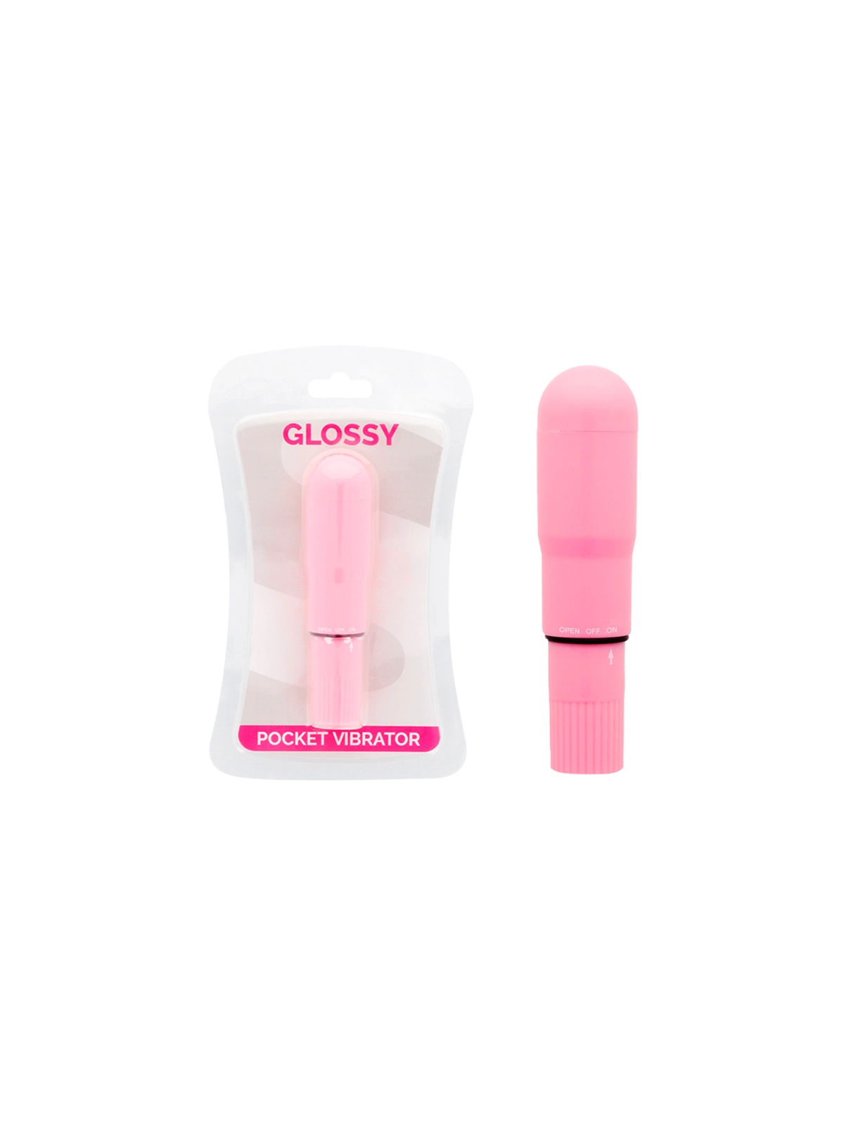 Taschenvibrator Rosa von Glossy