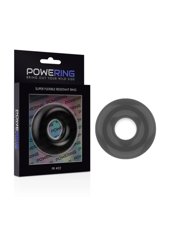 Super Flexibler und Widerstandsfähiger Penisring 4,5 cm Schwarz von Powering