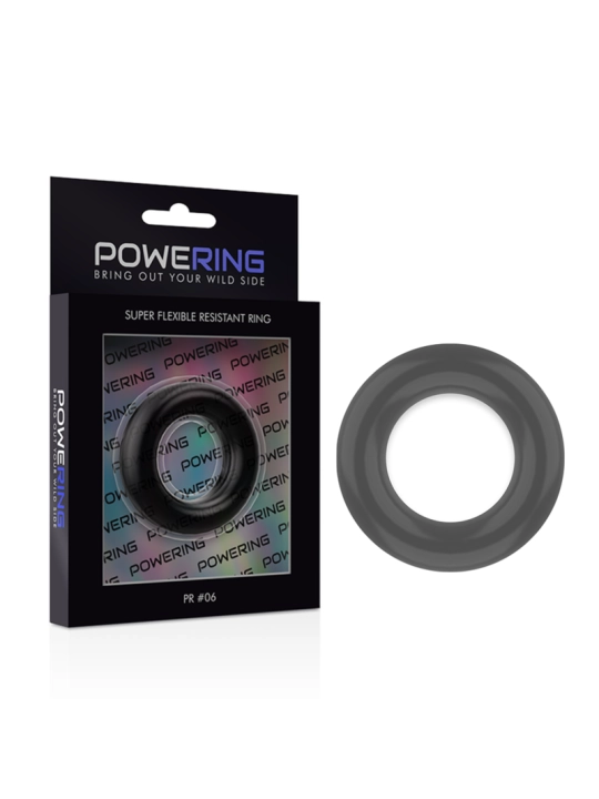 Super Flexibler und Widerstandsfähiger Penisring 5,5 cm Pr06 Schwarz von Powering