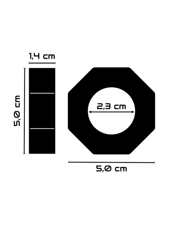 Super Flexibler und Widerstandsfähiger Penisring 5cm Pr10 Klar von Powering