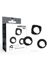 C-Ring-Set Schwarz von Addicted Toys