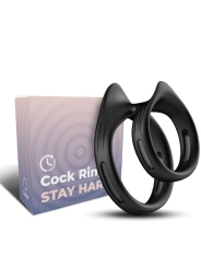 Dualring Doppelter Elastischer Ring Schwarz von Armony For Him