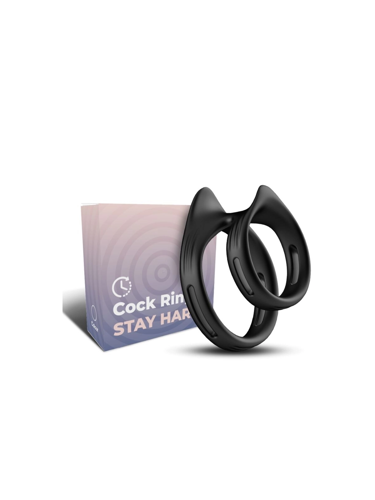 Dualring Doppelter Elastischer Ring Schwarz von Armony For Him