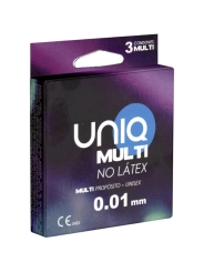 Multi Latexfreie Kondome 3 Stück von Uniq