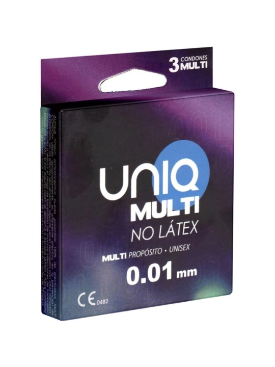 Multi Latexfreie Kondome 3 Stück von Uniq