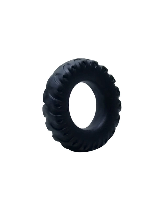 Titan Cockring Schwarz Grün 2 cm von Baile For Him