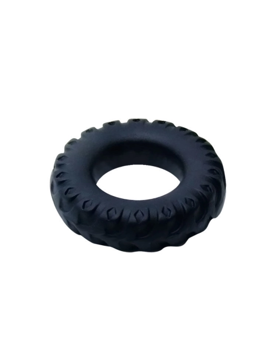 Titan Cockring Schwarz Grün 2 cm von Baile For Him