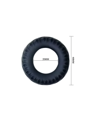 Titan Cockring Schwarz Grün 2 cm von Baile For Him