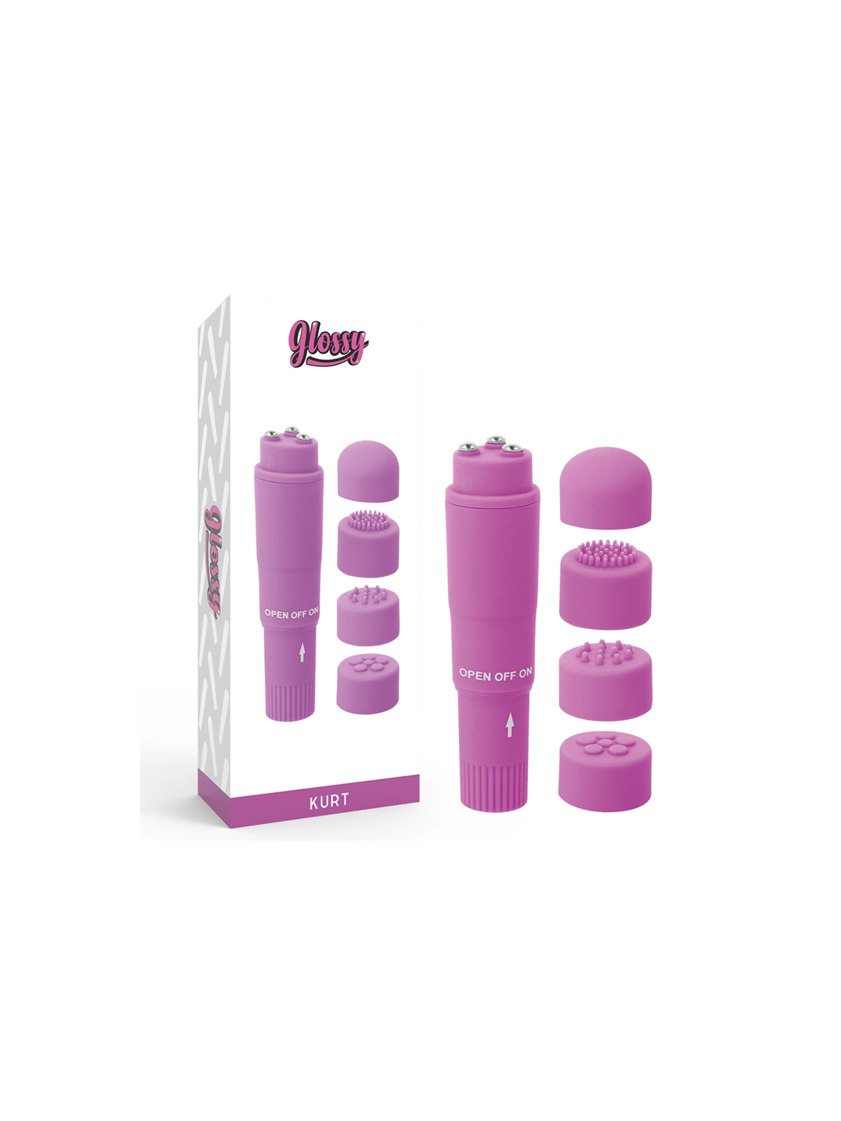 Kurt Pocket Massager Lila von Glossy