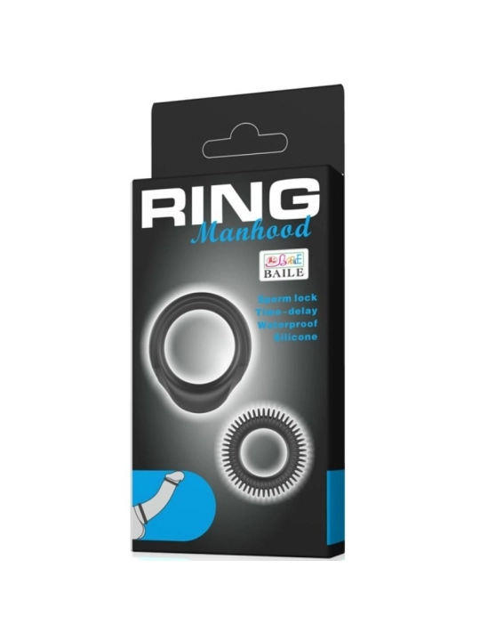 Kit 2 Silikonringe Ring Manhood von Baile For Him