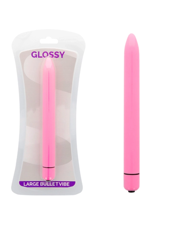 Schlanker Vibrator Deep Rose von Glossy