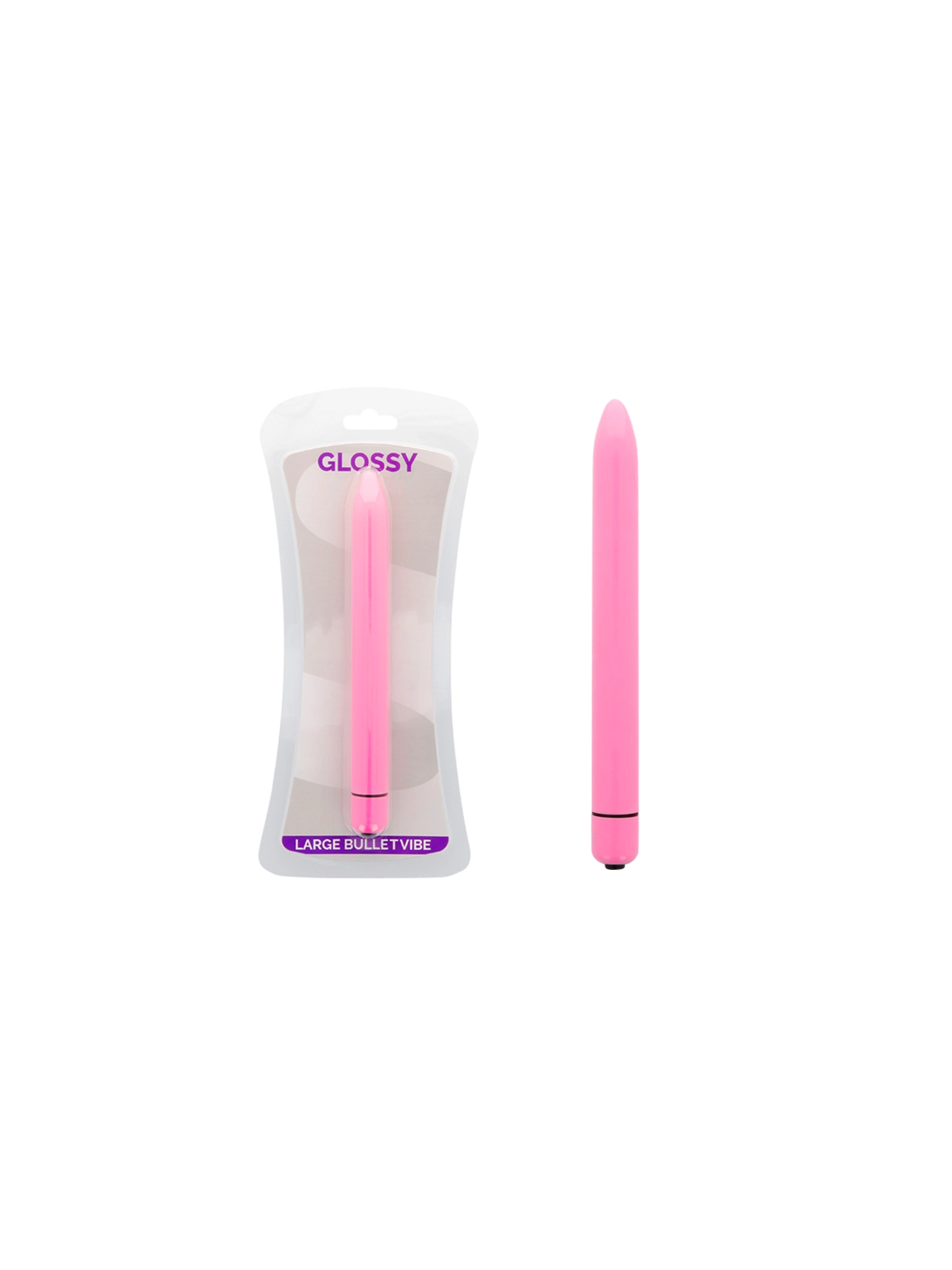 Schlanker Vibrator Deep Rose von Glossy