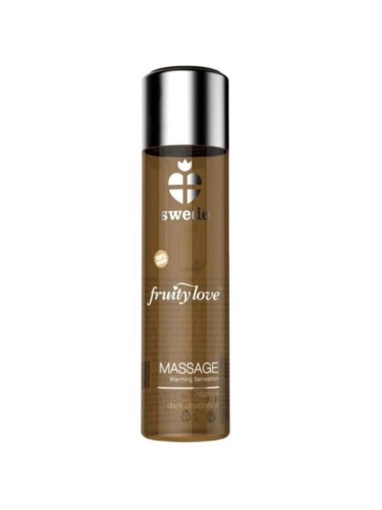 Fruity Love Massageöl mit Wärmendem Effekt Intensive Dunkle Schokolade 60 ml von Swede