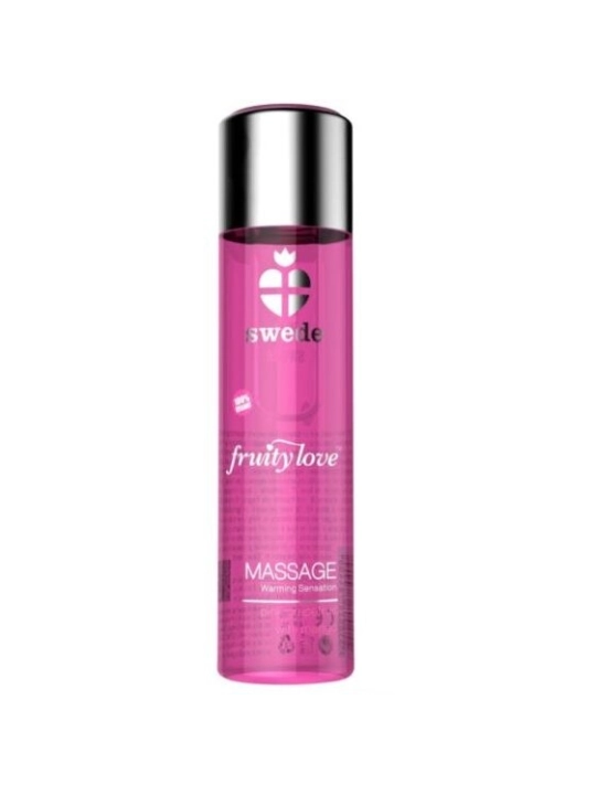 Fruity Love Massageöl mit Wärmendem Effekt, Rosa Grapefruit mit Mango 60 ml von Swede