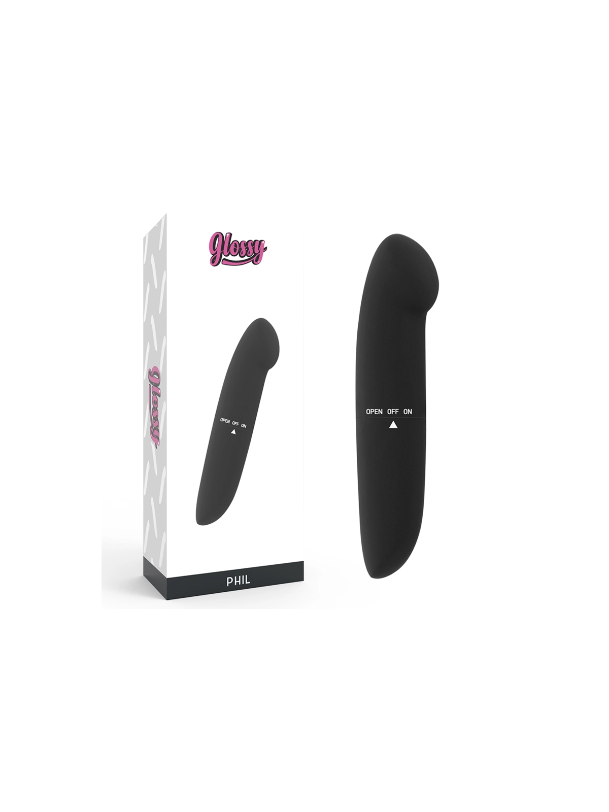 Phil Vibrator Schwarz von Glossy