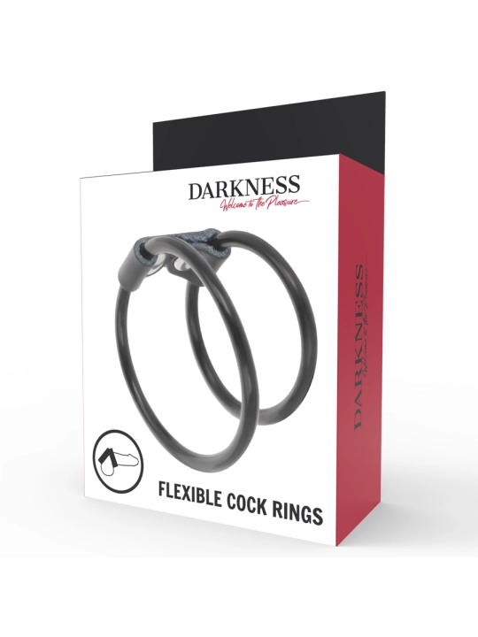 Doppelter Flexibler Penisring von Darkness Sensations