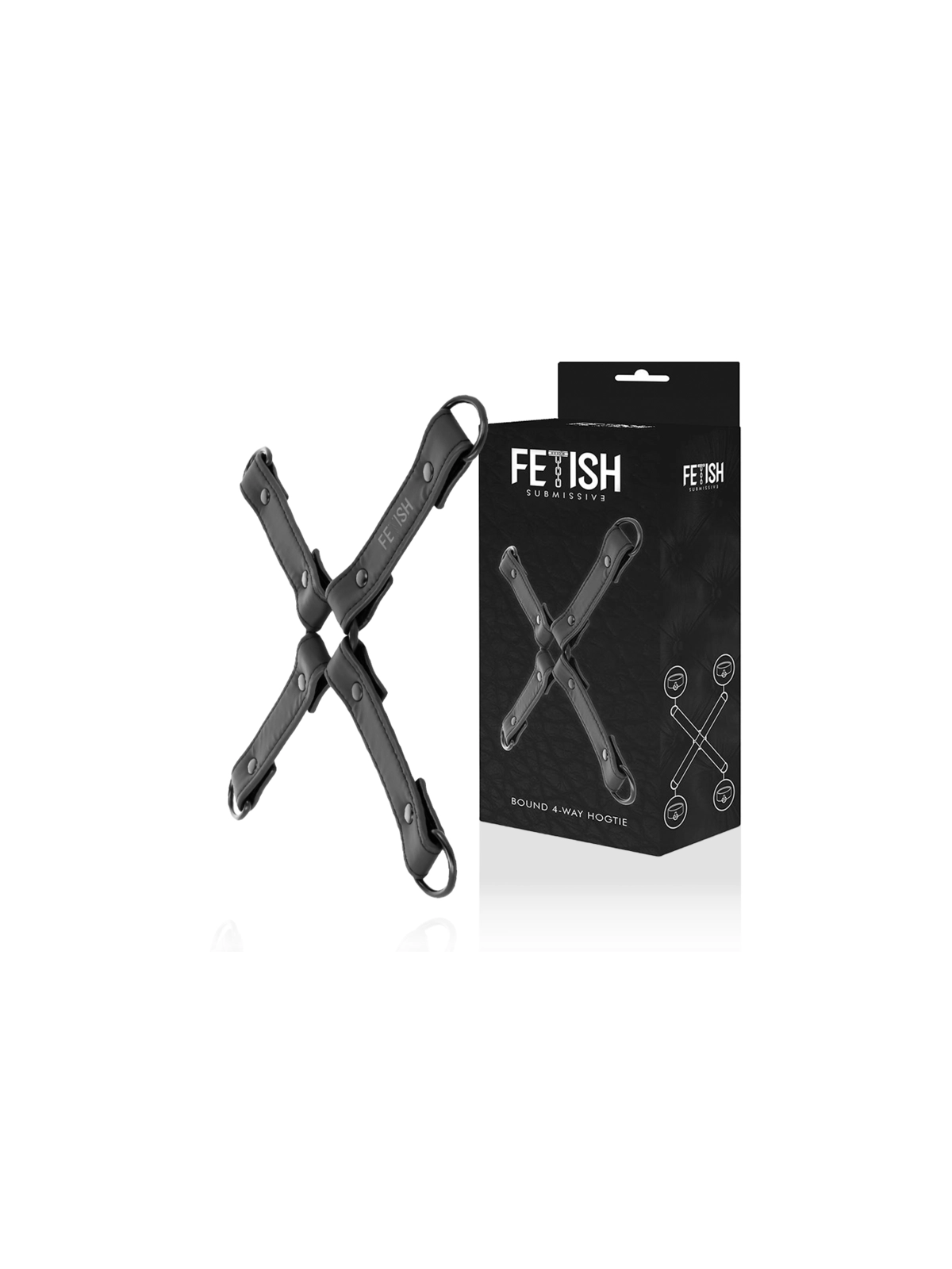 Handschellenverbindung aus Veganem Leder von Fetish Submissive Bondage