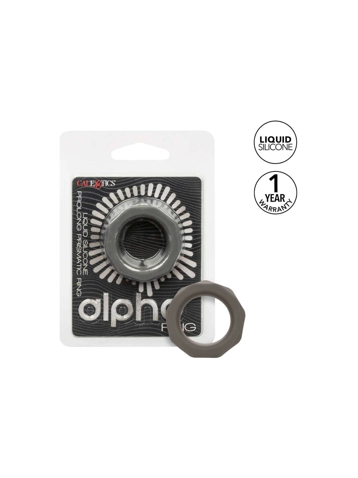 Alpha Prolong Prismatischer Ring Grau von Calexotics