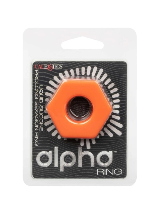 Alpha Prolong Sexagon Ring Orange von Calexotics