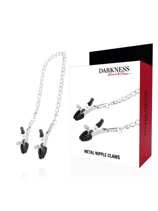 Einstellbare Nippelklemmen aus Metall von Darkness Sensations