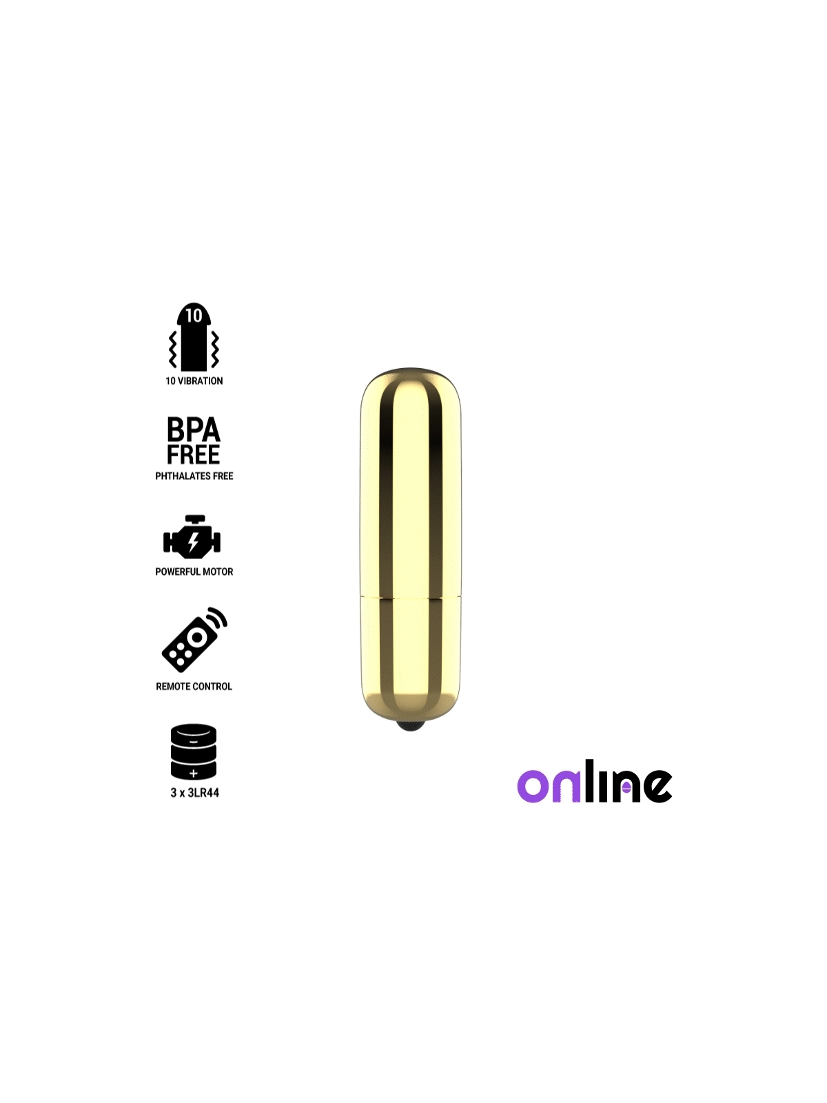 Mini Goldene Vibrationskugel von Online