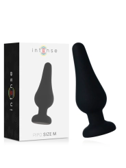 Analplug Pipo M Schwarzes Silikon 11 cm von Intense Anal Toys