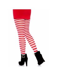 Weiss/Rot Gestreifte Strumpfhosen von Leg Avenue Hosiery