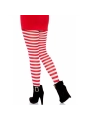 Weiss/Rot Gestreifte Strumpfhosen von Leg Avenue Hosiery