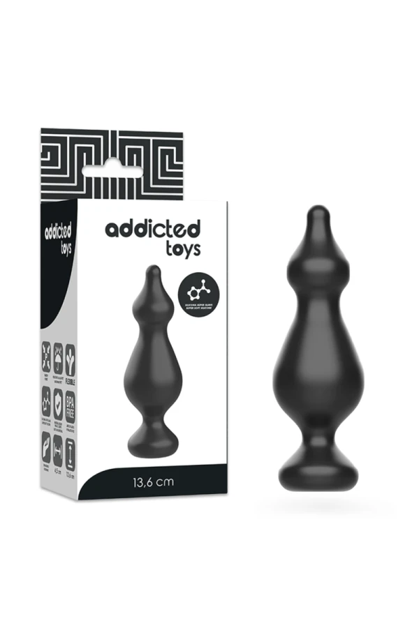 Anal Sexueller Stecker 13.6 cm Schwarz von Addicted Toys