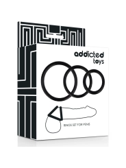 Ringset für Penis Schwarz von Addicted Toys