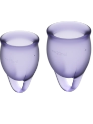 Feel Confident Menstrual Cup Lila 15 + 20 ml von Satisfyer Menstrual Cups