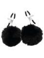 Nippelklammern mit Pom Poms 1 von Darkness Sensations