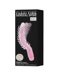 Flexi Vibe Sensual Spine Biegbarer Vibrierdildo Flieder 23.5 cm von Baile