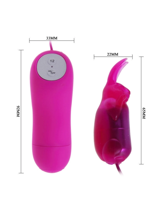 Niedlicher Secret Bunny Vibrator 12 Geschwindigkeit von Baile Stimulating