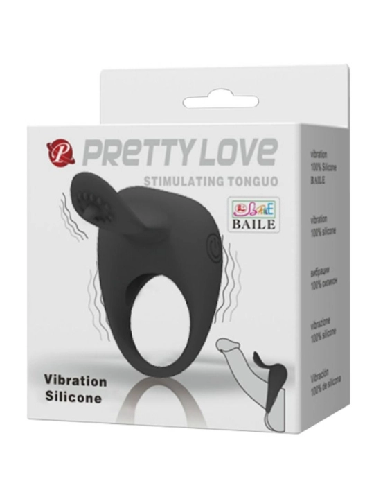 Vibrierring mit Zunge von Pretty Love