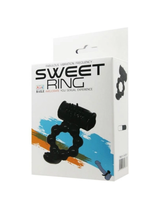 Sweet Ring Ring mit Doppelstimulator von Baile For Him