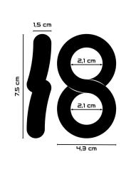 Super Flexibler und Widerstandsfähiger Penis- und Hodenring Pr12 Schwarz von Powering