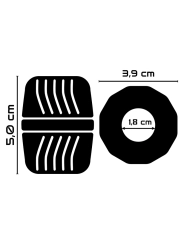 Super Flexibler und Widerstandsfähiger Penisring 5 cm Pr11 Klar von Powering